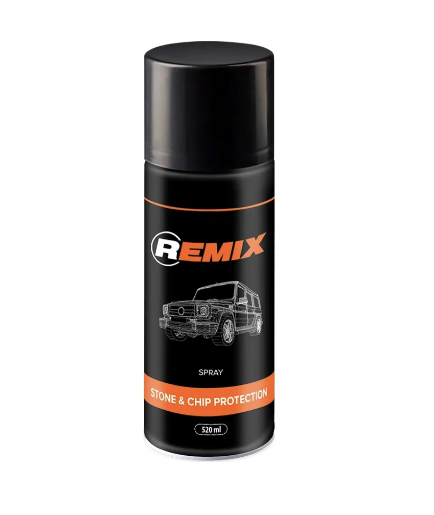 REMIX Stone & Chip Protection Покрытие антигравийное (520мл) черный аэрозоль