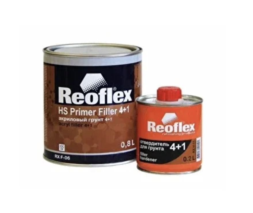 Reoflex 2К акриловая эмаль 4+1 белая 201 (0,8+0,2)