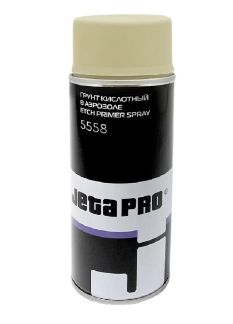Jeta PRO 5558 Грунт кислотный для защиты окрашиваемого металла (0,4л) бежевый - аэрозоль