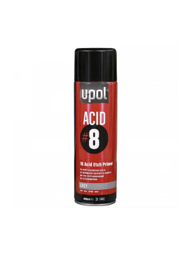 U-POL Грунт Acid 8 протравливающий (450мл) аэрозоль