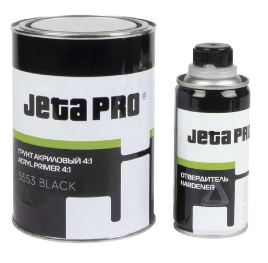 Jeta PRO 5553 Грунт акриловый (0,8+0,2л) черный (6шт/кор)