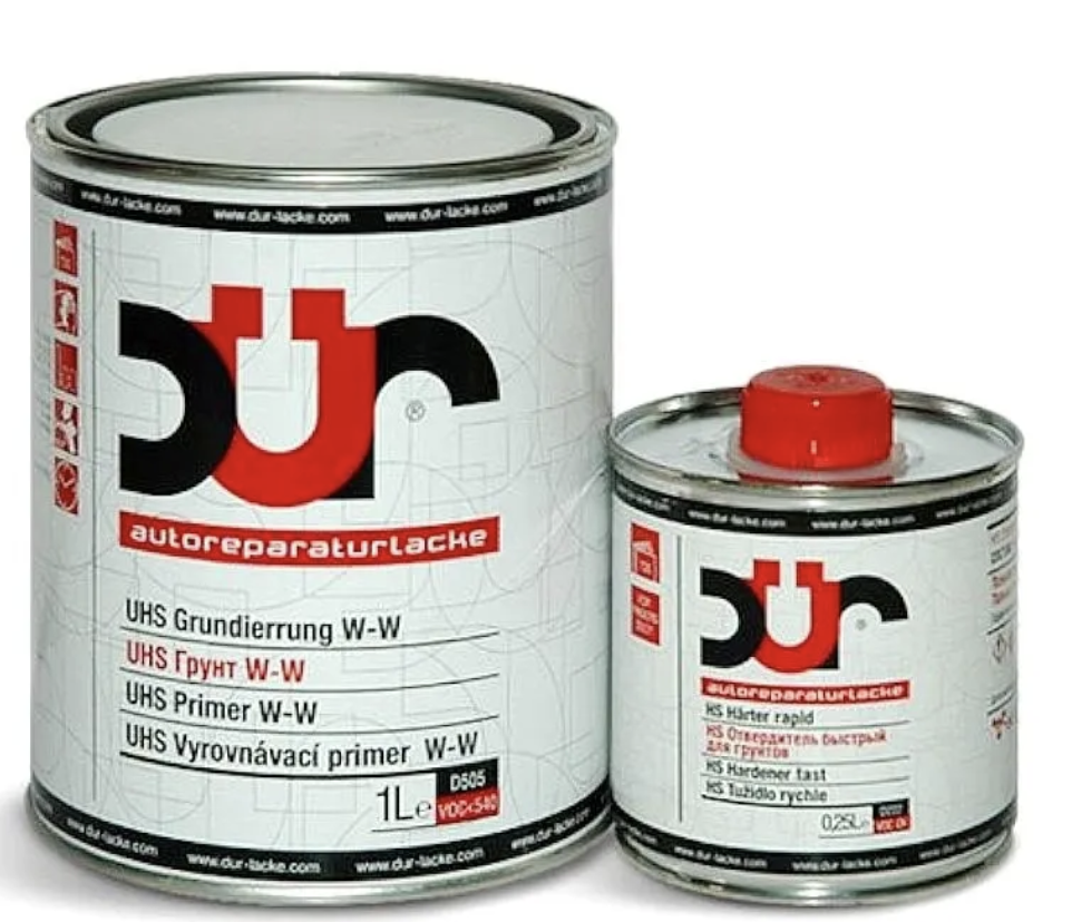 DUR D505 UHS W-W Грунт мокрый по мокрому (1л) серый