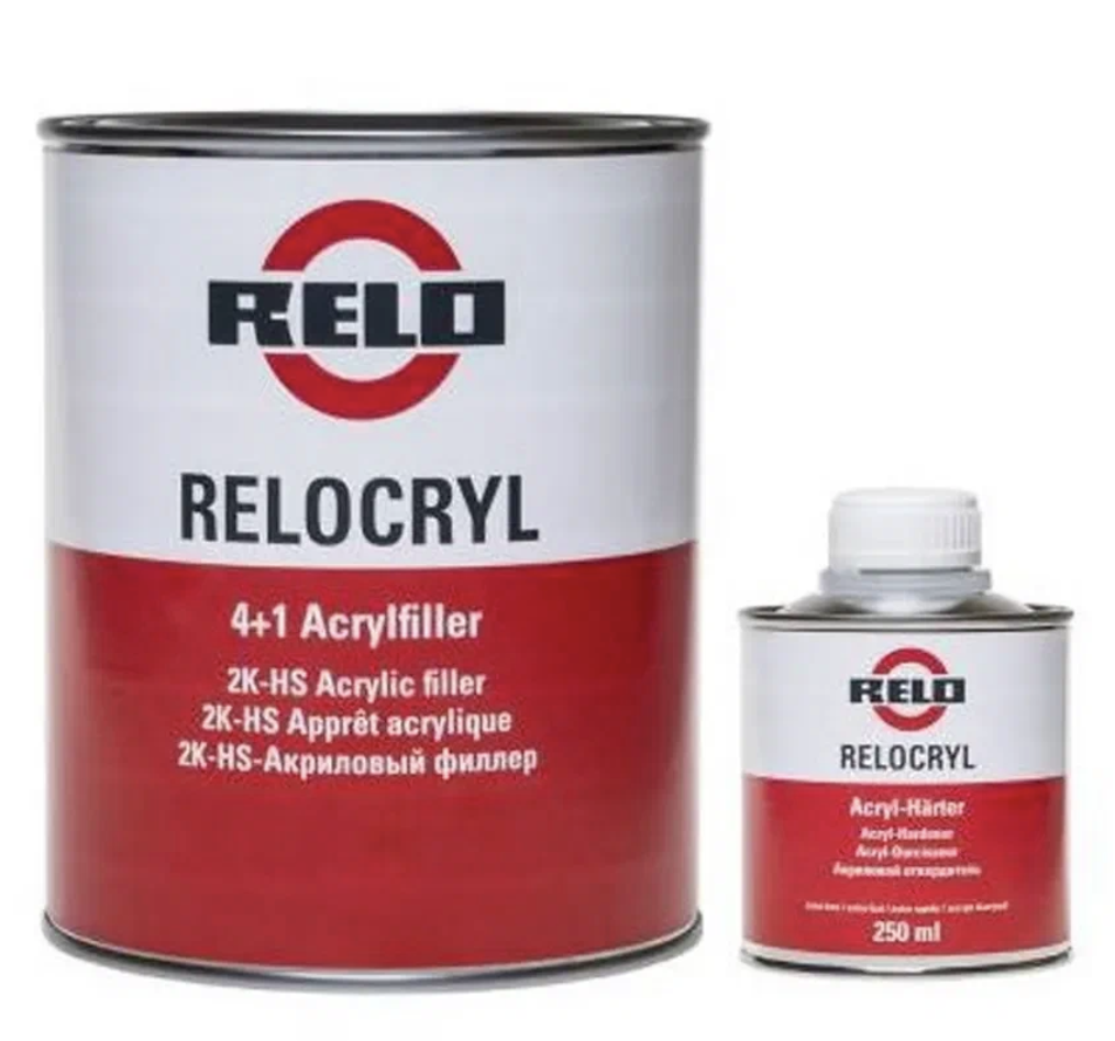 RELO 4+1 2K-HS-Relocryl Грунт акриловый (1+0,25) белый