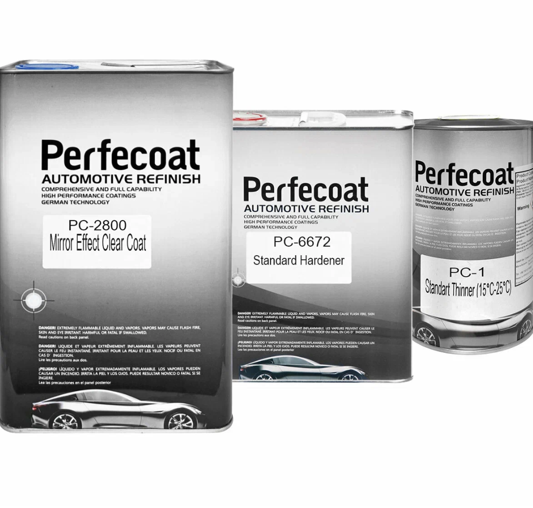 Perfecoat PC2800 Mirror Effect Акриловый лак 5л Набор 3в1 (PC28005L-PC6672 2.5л-PC1 1л)