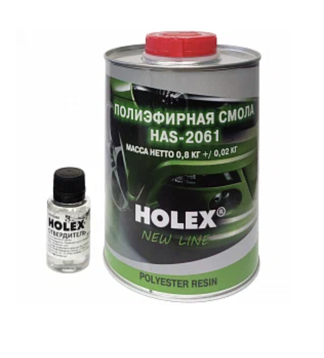 HOLEX Смола полиэфирная (0,8кг+20гр)