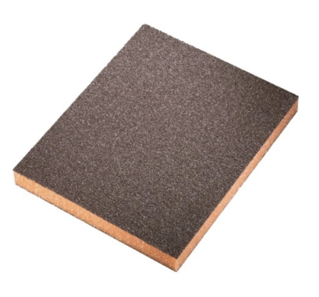 SIA MICROFINE Губка абразивная двухсторонняя красная P1000-1200, 98x120x13мм красная