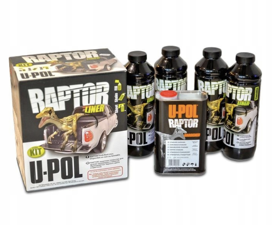 U-POL Raptor Защитное покрытие (черный) 3,8 л.