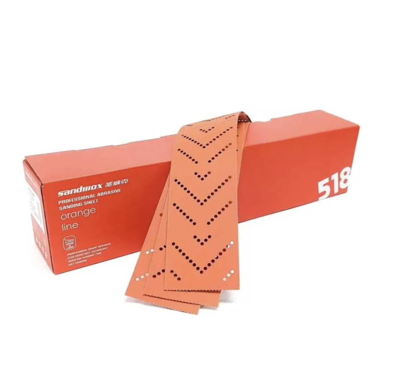 Полоса шлиф. Sandwox 518 LC ORANGE CERAMIC MultiHoles (70*400мм, Р320, 50шт)