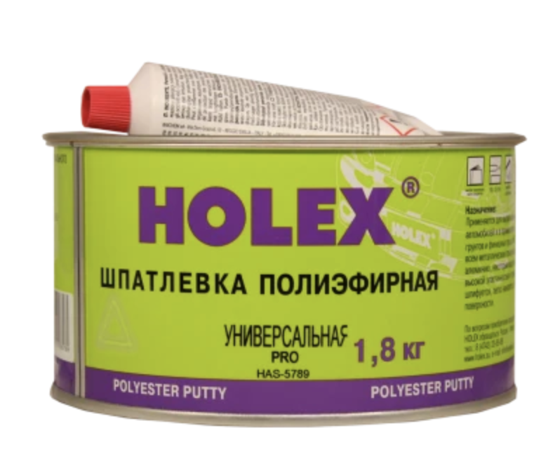 HOLEX PRO Полиэфирная шпатлевка универсальная (1.8кг)