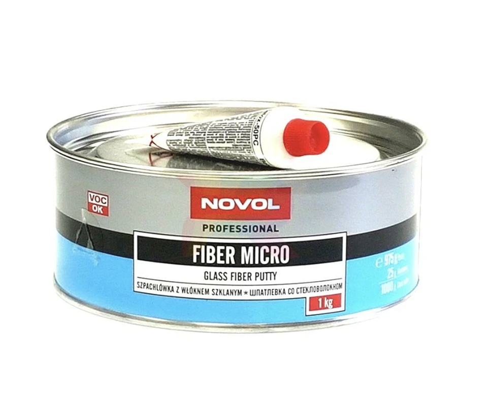 NOVOL MicroFiber Шпатлевка с микростекловолокном (1кг)