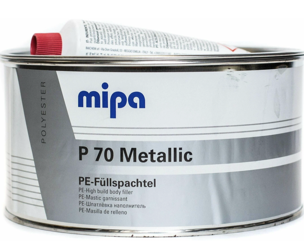 Mipa Р70 Metallic Шпатлевка с алюминием (2кг) (6шт)