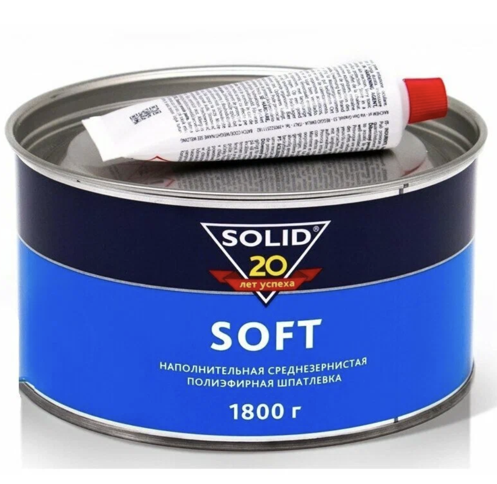 SOLID SOFT Наполнительная шпатлевка среднезернистая (1,8кг)